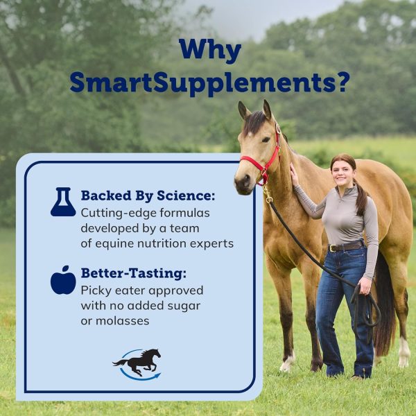 SmartPak Stress Ease SmartPak | Horse Calming Supplies, Premeasured, Labeled, and Sealed Pack | Herb-Free and No Sugar Added Formula for Skittish or Nervous Horses - Image 8