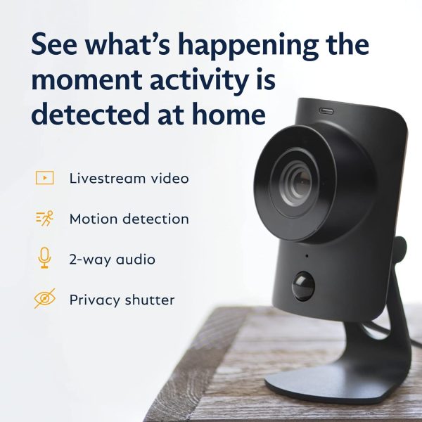 SimpliSafe SimpliCam 1080p Wired Indoor Home Security Camera with Built-in Privacy Shutter - Compatible with Gen 3 Home security system - Image 2