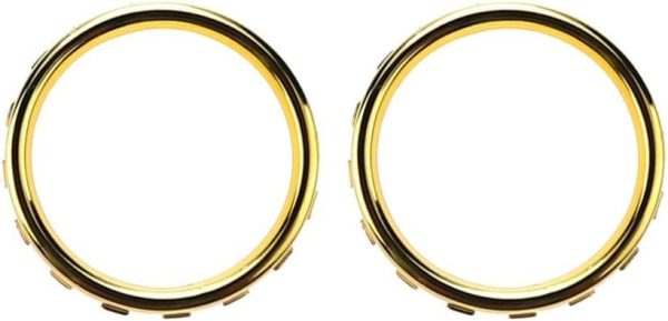 2 x Thumbstick Accent Rings Replacement Parts for Xbox ONE Elite Controller Replacement (Gold) - Image 2