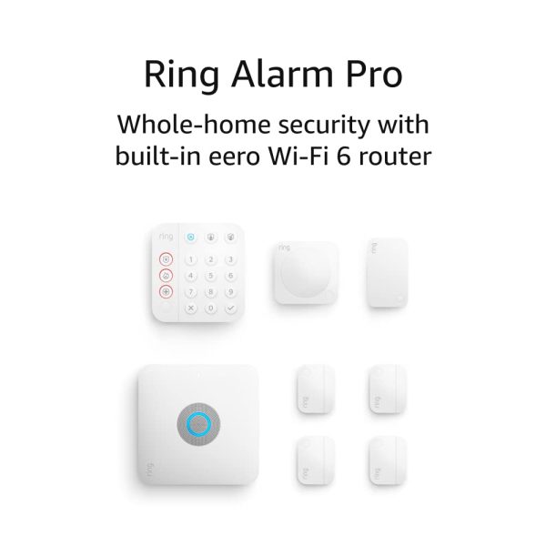 Ring Alarm Pro 8-Piece Kit - built-in eero Wi-Fi 6 router and 30-day free Ring Home subscription