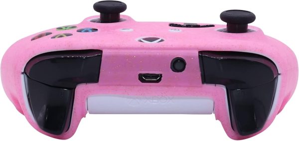 ROTOMOON Glitter Silicone Controller Skins for Xbox One with 8 Thumb Grips, Sweat-Proof Anti-Slip Controller Cover Skin Protector Compatible with Xbox One S/X Controller - Image 5