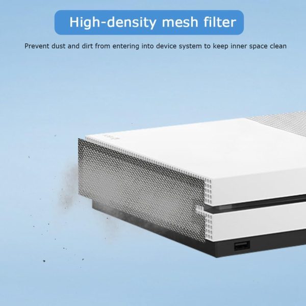 Dust Filter Compatible with Xbox One S, Accessories with 3 PVC Meshs Set - High-Density Breathable Mesh Cover Top & Back Protection - Image 6