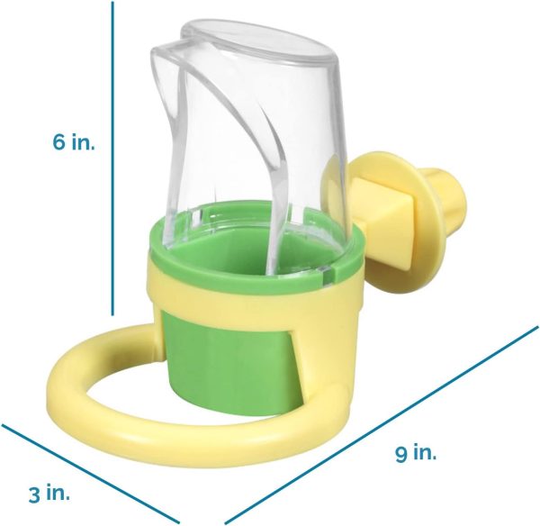 JW Pet Bird Cage Clean Cup Feeder & Water Cup Bird Accessory, Small (Assorted Colors) - Image 2