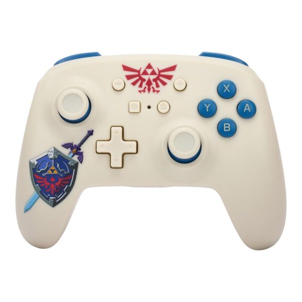 PowerA Wireless Nintendo Switch Controller - Legend of Zelda Sworn Protector, tears of the kingdom, AA Battery Powered (Battery Included), Pro Controller for Switch, Advanced Gaming Buttons, Officially Licensed by Nintendo