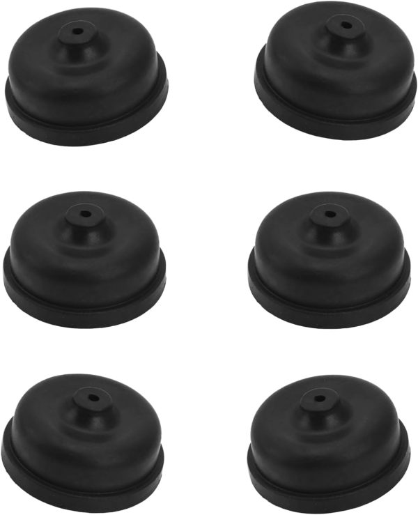 6Pcs Black EPDM Rubber Oxygen Pump Replacement Parts for Aquarium Fishing Oxygen Pump Aquarium Diaphragm Silicone Cup Parts Reolacements Fish and Aquatic Pets, Pet Supplies - Image 2