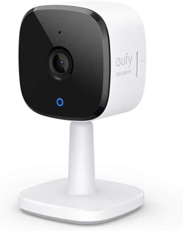 eufy Security Indoor Cam C120 | Plug-in Security Camera 3 MP | 2K with Wi-Fi | IP Camera | Voice Assistant Compatibility | Night Vision | Two-Way Audio | HomeBase 3 Compatible | Audio and Motion Alert