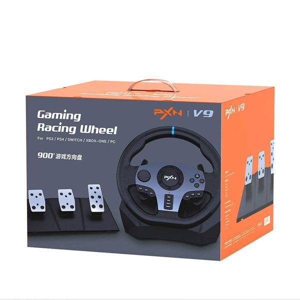 PXN Gaming Racing Wheel V9 Xbox Steering Wheel 270/900° Car Simulation with Pedal and Shifter, Paddle Shifters Driving Wheel for PS4, Xbox One, Xbox Series X|S, PC, Switch - Image 7