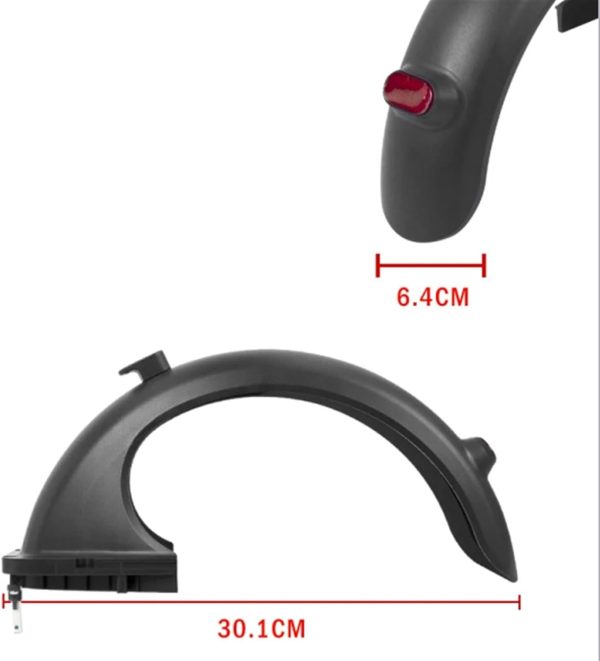 Rear Mudguard Support Bracket Repair Black Kits Compatible With Segway Ninebot Electric Scooter Max G30 G30LP G30D Fenders Parts (Color : Black-01) - Image 2