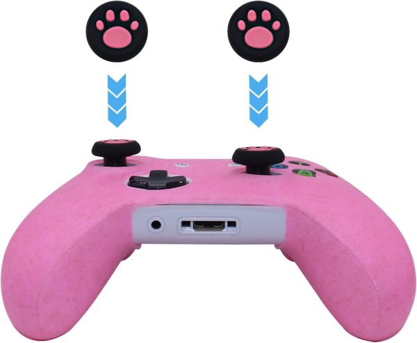 ROTOMOON Glitter Silicone Controller Skins for Xbox One with 8 Thumb Grips, Sweat-Proof Anti-Slip Controller Cover Skin Protector Compatible with Xbox One S/X Controller - Image 4