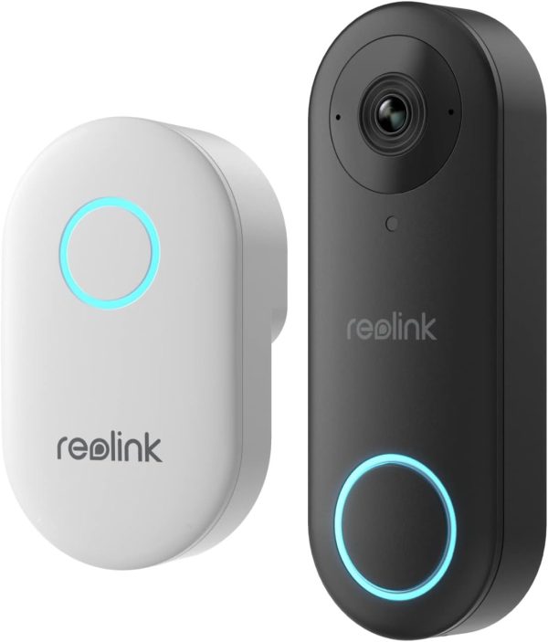 REOLINK Doorbell WiFi Camera - Wired 5MP Outdoor Video Doorbell, 5G&2.4G WiFi Security Camera System, Smart Detection Local Storage No Subscription Front Door Camera Home Security, Customized Chime V2