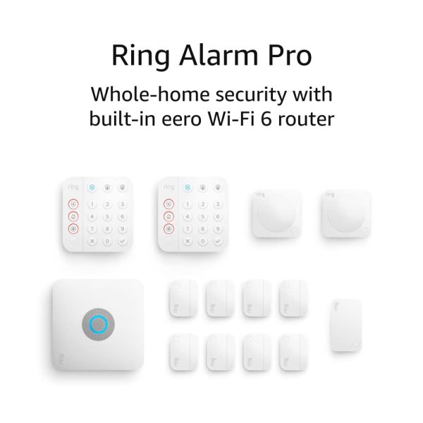 Ring Alarm Pro 14-Piece Kit - built-in eero Wi-Fi 6 router and 30-day free Ring Home subscription