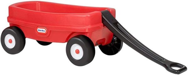 Little Tikes Lil' Wagon – Red And Black, Indoor and Outdoor Play, Easy Assembly, Made Of Tough Plastic Inside and Out, Handle Folds For Easy Storage | Kids 18 - Image 3