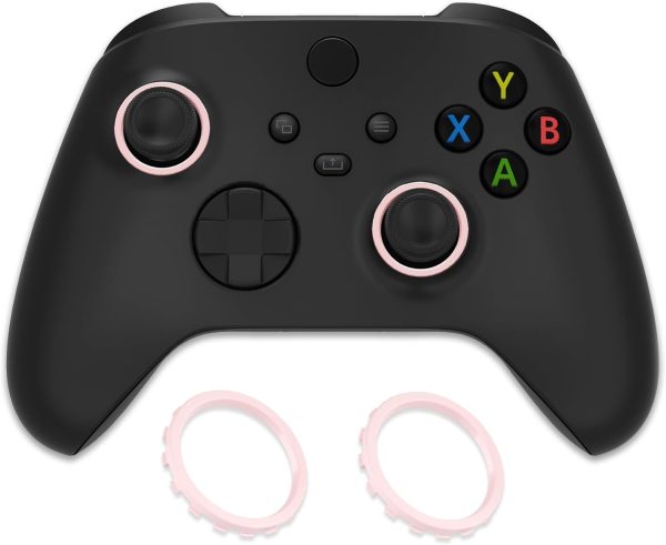 eXtremeRate Replacement Accent Rings for Xbox Elite Series 2 Core | for Elite Series 2 | for Xbox One Elite | for eXtremeRate ASR Version Shell for Xbox Series X/S Controller - Cherry Blossoms Pink - Image 8