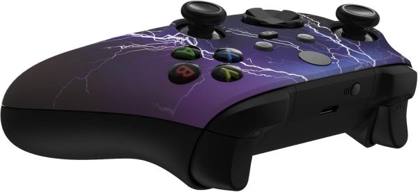 eXtremeRate Soft Touch Purple Storm Front Housing Shell Case for Xbox Series X & Xbox Series S Controller Custom Accessories - Controller NOT Included - Image 6