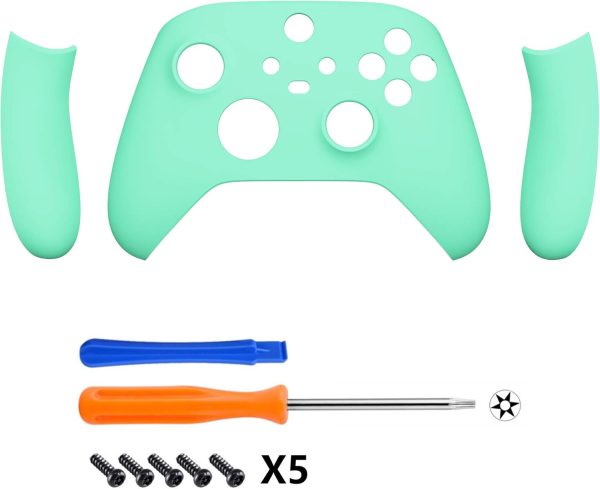 eXtremeRate Side Rails Grips Shell for Xbox Series X & S Controller, Mint Green Custom Accessories Back Panels Cover Faceplate for Xbox Core Wireless Controller [Controller NOT Included] - Image 3