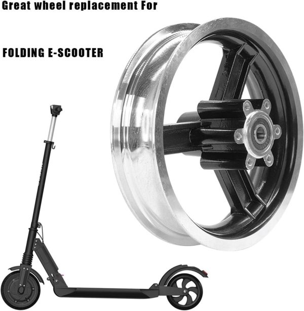 Electric scooter parts 10 Inch Aluminium Alloy Wheel Hub Rim Compatible Withr Kugoo M4 And M4 Pro Electric Scoote Front Wheel Tire Split Hubs Replacement Accessory - Image 3