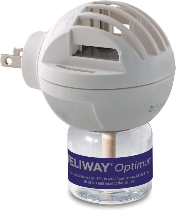 FELIWAY Optimum Cat, Enhanced Calming Pheromone Diffuser, 30 Day Starter Kit (48 mL) - Image 3