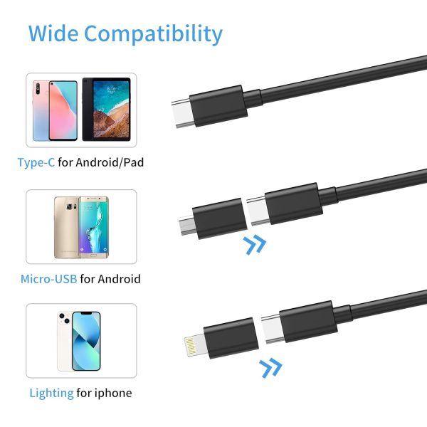 Endoscope Camera with Light,1080P HD Borescope with 6 LED Lights 9.8FT Semi-Rigid Snake Camera with Light, IP67 Waterproof Inspection Camera with Light Compatible for Android iPhone iPad - Image 4