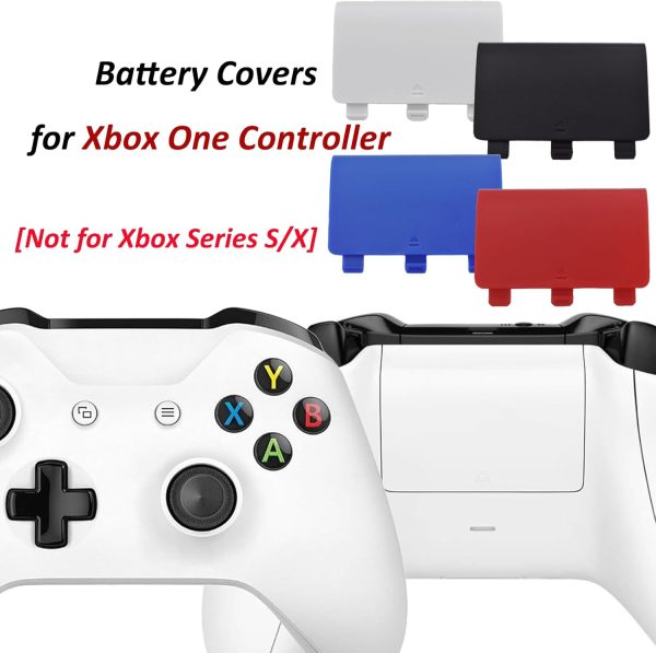 4 Pcs Battery Back Cover for Xbox One/One S/One X Controller,Replacement Battery Cover Compatible with Xbox One,Battery Back Shell Covers for Xbox One,NOT for Xbox Series X/S - Image 3