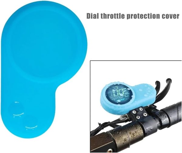 Electric Scooter Parts Waterproof Silicon Cover Compatible with Kugoo M4 LCD Display Transparent Protective Cap Compatible with Electric Scooter Instrument Dashboard(Green) - Image 3