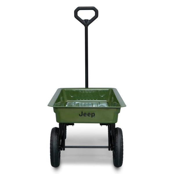 Jeep Wrangler Classic Pull Wagon by Delta Children – GREENGUARD Gold Certified, Durable Frame, 9 Inch Puncture-Proof Wheels, Great for Exploration and Play, Green - Image 11