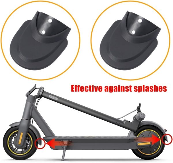 Rear Front Splash Mudguard Frame Compatible with Ninebot Max G30 Electric Scooter Fender Wing Water Retaining The Tail Mudguard Extender (Color : 2pcs) - Image 6