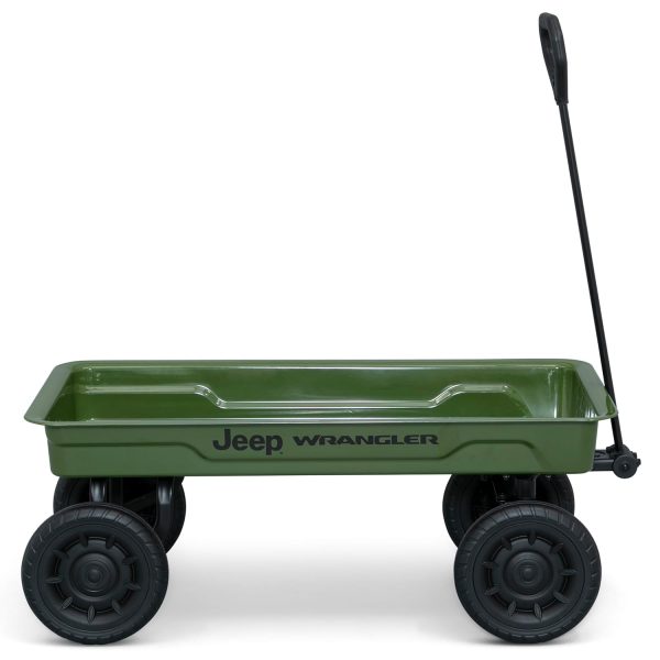 Jeep Wrangler Classic Pull Wagon by Delta Children – GREENGUARD Gold Certified, Durable Frame, 9 Inch Puncture-Proof Wheels, Great for Exploration and Play, Green - Image 8