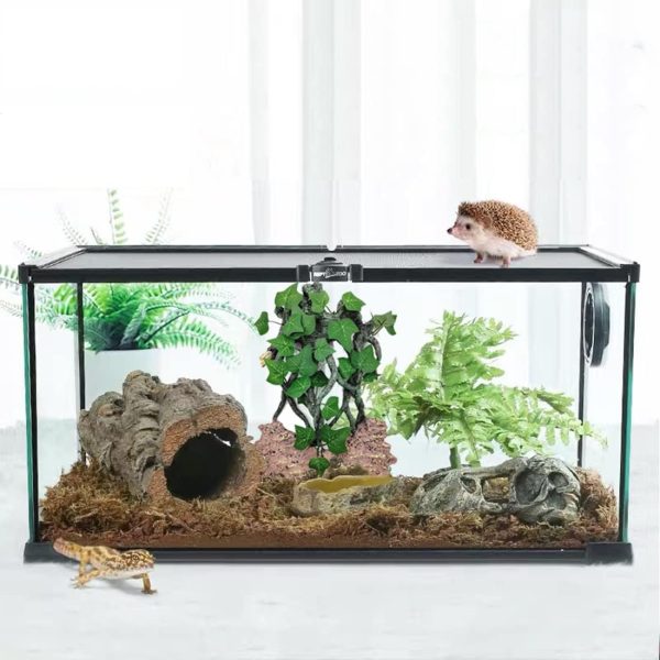 Hamiledyi Reptile Climbing Branch Leaves with Suction Cups Terrarium Plant Decoration Tank Accessories for Amphibian Lizard Bearded Dragons Gecko Snake - Image 4