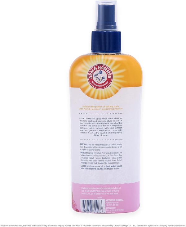 Arm & Hammer for Pets Super Deodorizing Spray for Dogs | Best Odor Eliminating Spray for All Dogs & Puppies | Fresh Kiwi Blossom Scent That Smells Great, 8 Ounces - Image 5