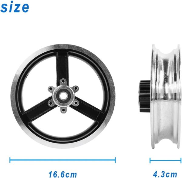 Electric scooter parts 10 Inch Aluminium Alloy Wheel Hub Rim Compatible Withr Kugoo M4 And M4 Pro Electric Scoote Front Wheel Tire Split Hubs Replacement Accessory - Image 7