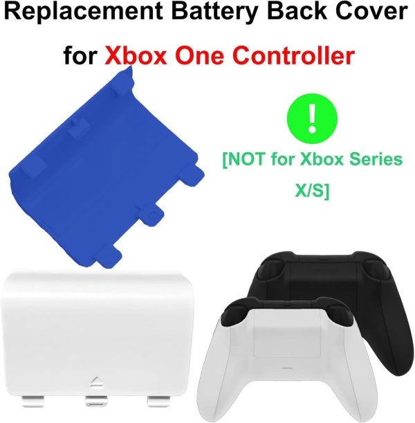 4 Pack Battery Back Cover for Xbox One/One S/X Controller Battery Back Pack for Xbox One Controller,Battery Back Shell Cover Repair Part for Xbox One/S/X Controller,NOT for Xbox Series X/S - Image 5