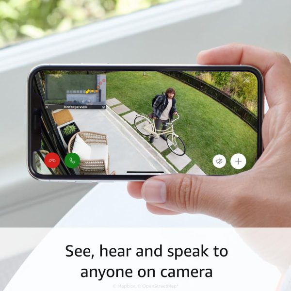 Ring Stick Up Cam Pro, Battery | Two-Way Talk with Audio+, 3D Motion Detection with Bird’s Eye Zones, and 1080p HDR Video & Color Night Vision (2023 release), White - Image 3