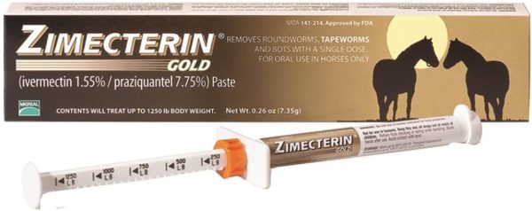 Merial Zimecterin Gold Dewormer Paste for Horses, 7.35gm (Packaging May Vary)