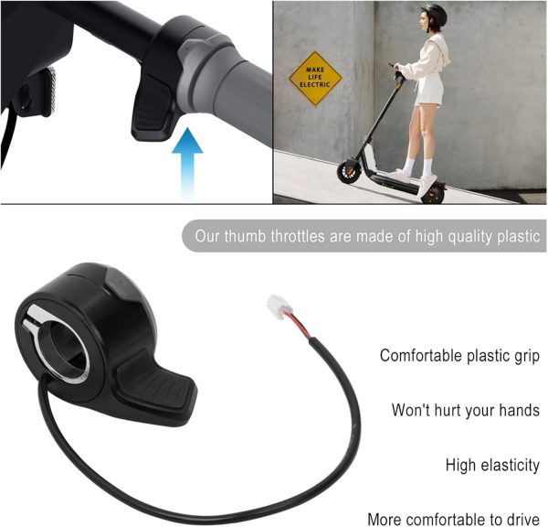 Electric Scooter Parts E-Scooter Throttle Accelerator Speed Regulate Controller Thumb Button Compatible with NIU KQi1 KQi2 KQi3 Electric Kick Scooter Parts - Image 4