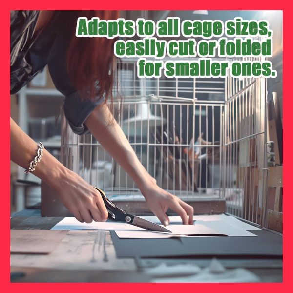 HASHI Bird Cage Liner - 120 Disposable Sheets, 31" x 21.5", 5.5 lb - Made from Acid-Free Newsprint. Non-Toxic for Birds, Ideal for Packing, Pet Cages, Crafts, Shipping, and Moving. Easy to Clean - Image 7