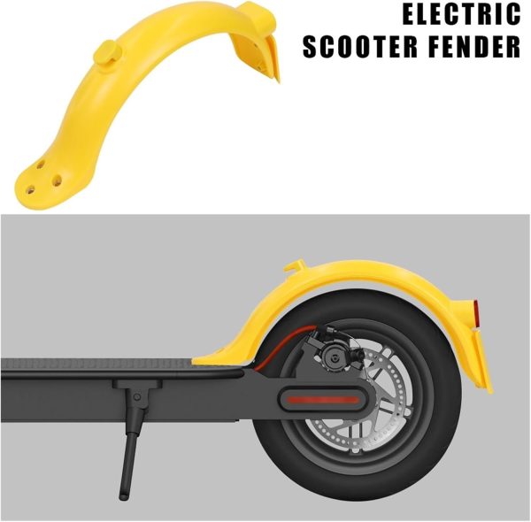 Electric Scooter Front/Rear Mudguard Compatible with Xiaomi M365 Pro 2 1S Pro Mi3 Front/Rear Mudguard Tire Splash Fender Guard Fenders Accessories (Color : Rear fenders Green) - Image 5