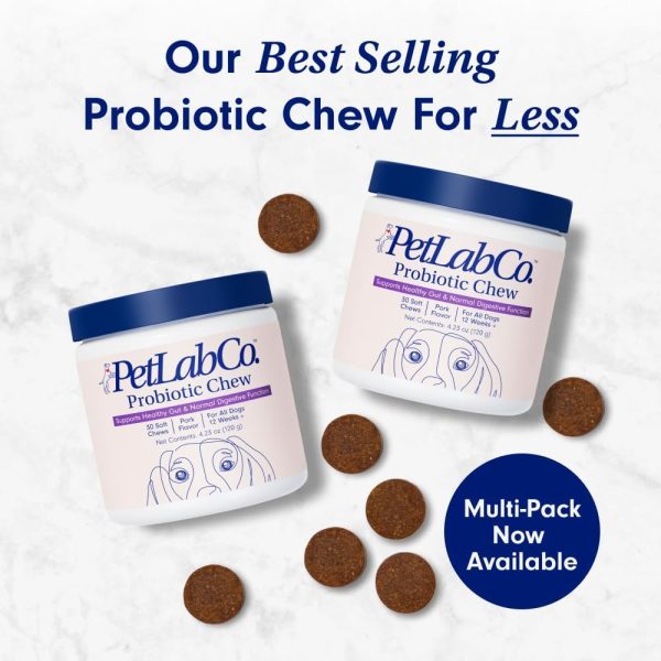 PetLab Co. Probiotics for Dogs, Support Gut Health, Occasional Diarrhea, Digestive Health & Seasonal Allergies - Pork Flavor - 30 Soft Chews - Packaging May Vary - Image 5