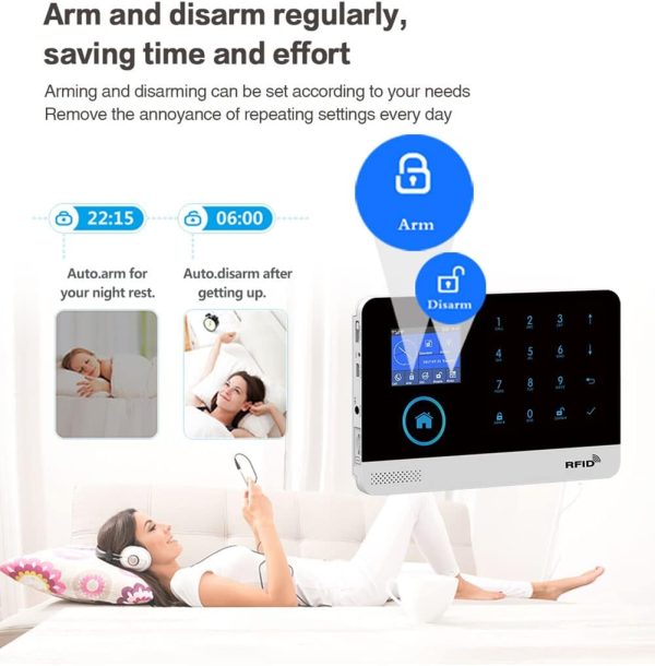 Wireless WiFi Smart Home Security DIY Alarm System with Motion Detector,Notifications with app,Door/Window Sensor, Siren,Compatible with Alexa,NO Monthly Fees - Image 6