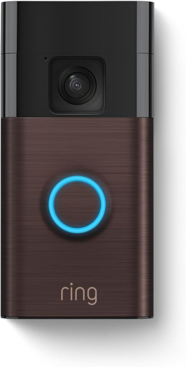 All-new Ring Battery Doorbell, Head-to-Toe Video, Live View with Two-Way Talk, and Motion Detection & Alerts (2024 release), Venetian Bronze - Image 2