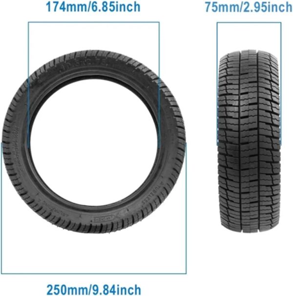 10.5 * 2.75 Vacuum Tires Compatible With Segway Ninebot P65 P100 P100SU Electric Scooter Tyre Tubeless Front And Rear Wheel Tire Accessories - Image 2