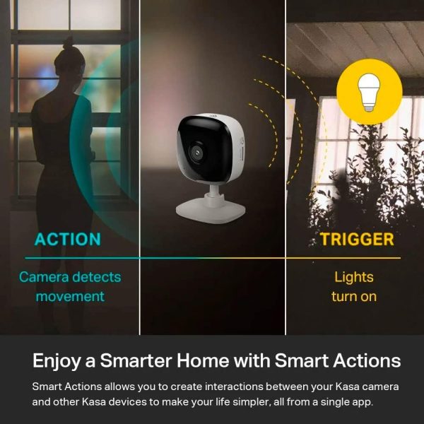 Kasa Smart Security Camera for Baby monitor, 1080p HD Indoor-Camera for Home Security with Motion Detection, Two-Way Audio, Night Vision, Cloud & SD Card Storage, Works with Alexa & Google Home (EC60) - Image 4