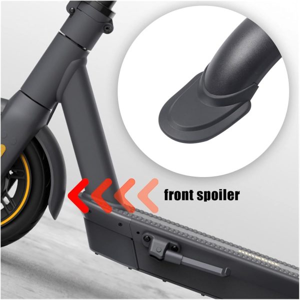 Rear Front Splash Mudguard Frame Compatible with Ninebot Max G30 Electric Scooter Fender Wing Water Retaining The Tail Mudguard Extender (Color : 2pcs) - Image 3