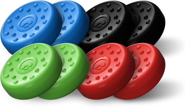 KontrolFreek No-Slip Thumb Grips | Universal Edition for Nintendo Switch Pro, PlayStation 4 (PS4), PlayStation 5 (PS5), Xbox One & Xbox Series X Controller | 8-Pack | Blue/Green/Red/Black - Image 3