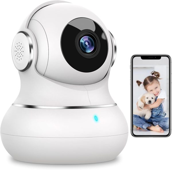 litokam Security Camera Indoor 2K, 360 Pan/Tilt Cameras for Home Security with Motion Detection, Baby Monitor Camera for Pet/Dog with Night Vision, WiFi Camera with App & 2-Way Audio (Only 2.4GHz