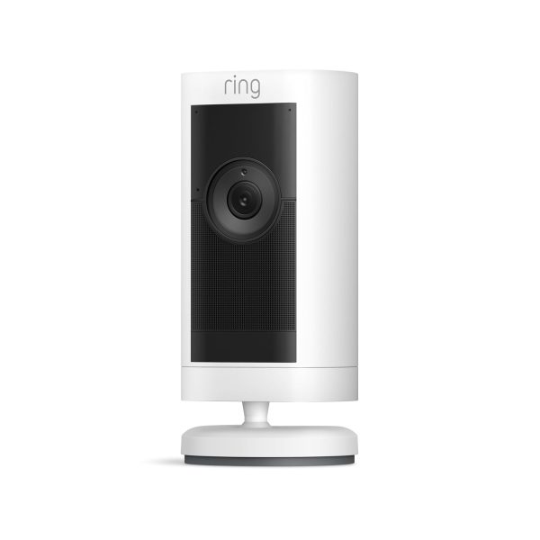 Ring Stick Up Cam Pro, Battery | Two-Way Talk with Audio+, 3D Motion Detection with Bird’s Eye Zones, and 1080p HDR Video & Color Night Vision (2023 release), White - Image 2