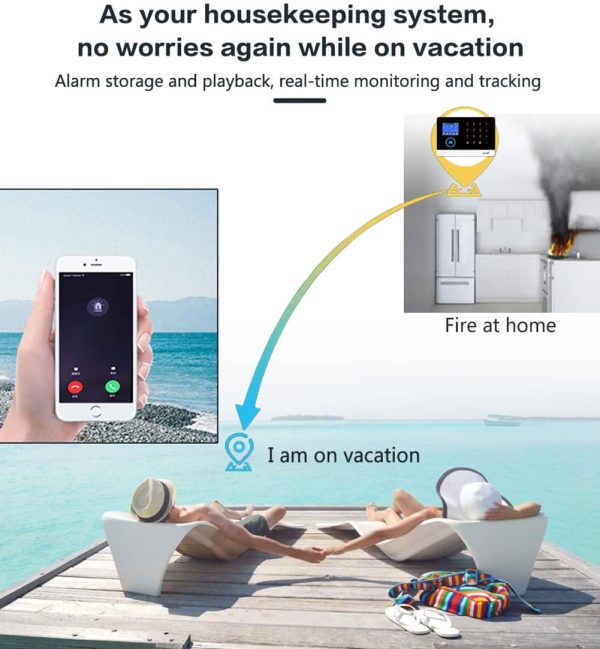 Wireless WiFi Smart Home Security DIY Alarm System with Motion Detector,Notifications with app,Door/Window Sensor, Siren,Compatible with Alexa,NO Monthly Fees - Image 3