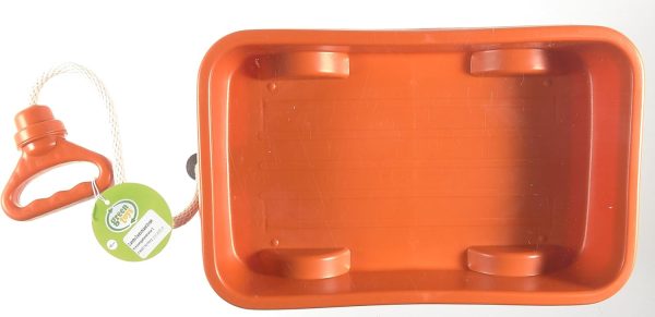 Green Toys Wagon, Orange - Pretend Play, Motor Skills, Kids Outdoor Toy Vehicle. No BPA, phthalates, PVC. Dishwasher Safe, Recycled Plastic, Made in USA. - Image 9