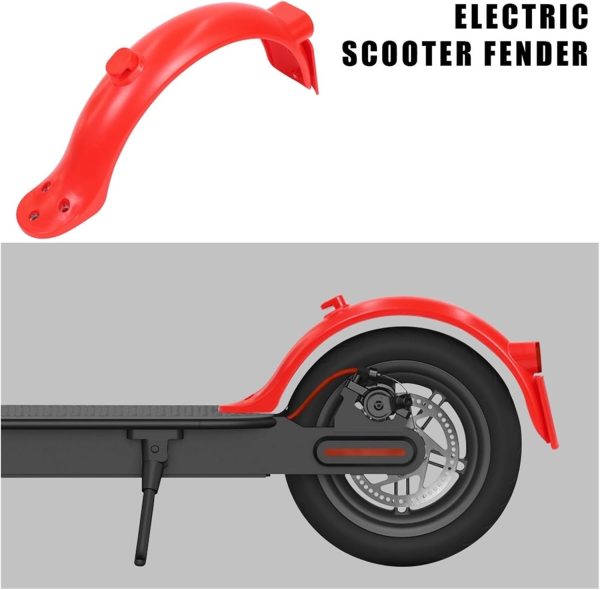 Electric Scooter Front/Rear Mudguard Compatible with Xiaomi M365 Pro 2 1S Pro Mi3 Front/Rear Mudguard Tire Splash Fender Guard Fenders Accessories (Color : Rear fenders Green) - Image 4