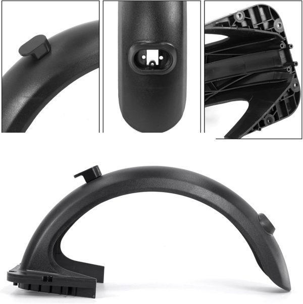 Rear Mudguard Support Bracket Repair Black Kits Compatible With Segway Ninebot Electric Scooter Max G30 G30LP G30D Fenders Parts (Color : Black-01) - Image 3