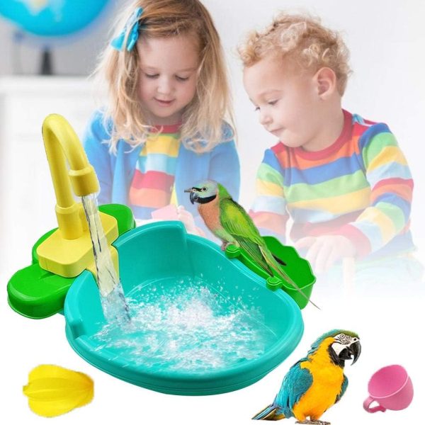 Petlex Bird Bath for Cage, Bird Bath Fountains Indoor, Parrot Automatic Bathing Box Bird Bath Shower Accessories Bird Toys for Parakeets, Budgie, Cockatiel, Conure and Small Birds - Image 3